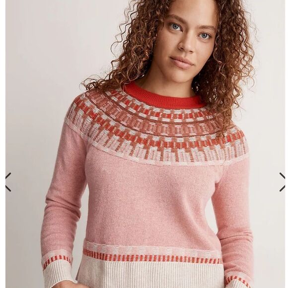 Madewell Fair Isle Mayer Pullover Sweater - Picture 3 of 10